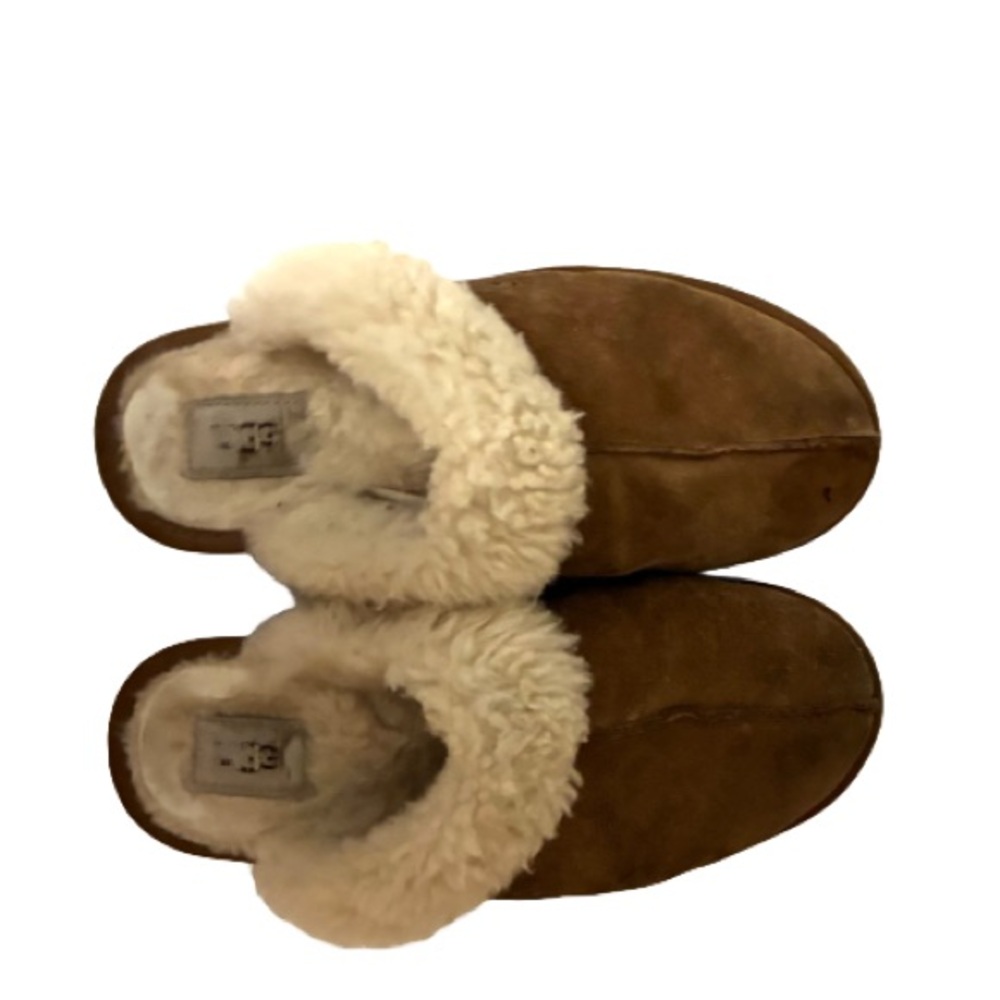 UGG Brown Slippers with Cream Fur